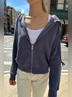 Brandy Melville Blue Christy Hoodie